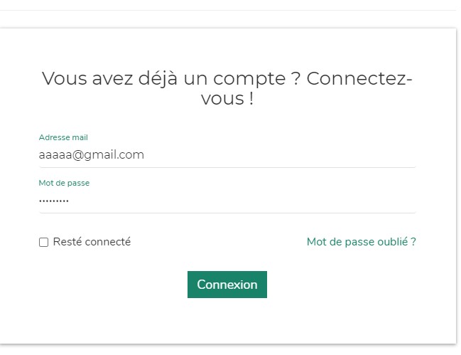 Connectez vous à AnimalWeb